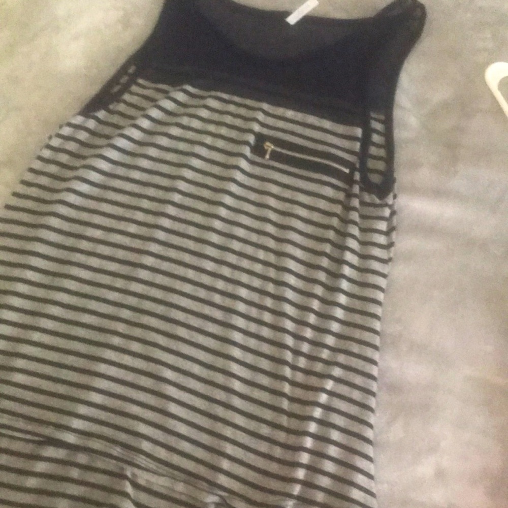 Navy Blue and Grey Tank